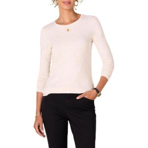 image:imageAmazon Essentials Womens RegularFit LongSleeve Crewneck TShirt Available in Plus SizeOatmeal Heather