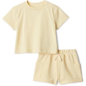 image:imageAmazon Essentials x Sofia Grainge Babies Toddlers and Boys TShirt and Short Play Set MultipacksLight Tan