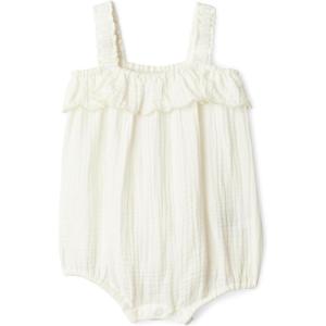 image:imageAmazon Essentials x Sofia Grainge Baby Girls Cotton Gauze Sleeveless RomperIvory