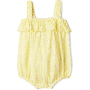 image:imageAmazon Essentials x Sofia Grainge Baby Girls Cotton Gauze Sleeveless RomperLight Yellow Ditsy Floral