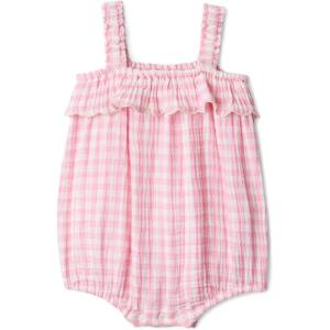 image:imageAmazon Essentials x Sofia Grainge Baby Girls Cotton Gauze Sleeveless RomperPink Gingham
