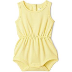 image:imageAmazon Essentials x Sofia Grainge Baby Girls Lightweight French Terry Sleeveless Shorts RomperLight Yellow