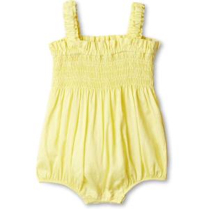 image:imageAmazon Essentials x Sofia Grainge Baby Girls Woven Sleeveless Ruffle RomperLight Yellow