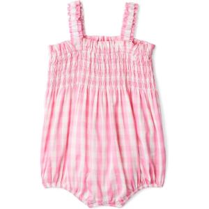 image:imageAmazon Essentials x Sofia Grainge Baby Girls Woven Sleeveless Ruffle RomperPink Big Gingham