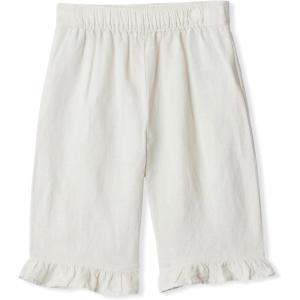 image:imageAmazon Essentials x Sofia Grainge Toddlers and Baby Girls Cotton Linen Wide Leg Pullon Pant with RufflesLight Beige