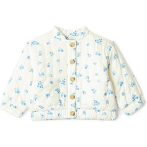 image:imageAmazon Essentials x Sofia Grainge Toddlers and Baby Girls Cotton Sateen Lightweight Printed JacketIvory Blue Floral