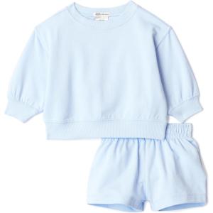 image:imageAmazon Essentials x Sofia Grainge Unisex Babies Toddlers and Kids Sweatshirt and Shorts French Terry Play SetLight Blue