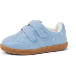 image:imageAmazon Essentials x Sofia Grainge Unisex Kids and Toddlers Hook and Loop Sneakers with Rubber SolePale Blue