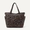image:imageAmazon Essentials Womens Quilted Cotton Travel Tote Bag Black One SizeAbstract Animal Print