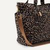 image:imageAmazon Essentials Womens Quilted Cotton Travel Tote Bag Black One SizeAbstract Animal Print