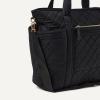 image:imageAmazon Essentials Womens Quilted Cotton Travel Tote Bag Black One SizeBlack