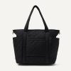 image:imageAmazon Essentials Womens Quilted Cotton Travel Tote Bag Black One SizeBlack