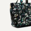 image:imageAmazon Essentials Womens Quilted Cotton Travel Tote Bag Black One SizeBlack Floral