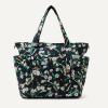 image:imageAmazon Essentials Womens Quilted Cotton Travel Tote Bag Black One SizeBlack Floral
