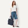 image:imageAmazon Essentials Womens Quilted Cotton Travel Tote Bag Black One SizeNavy Floral