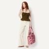 image:imageAmazon Essentials Womens Quilted Cotton Travel Tote Bag Black One SizePink Floral