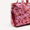 image:imageAmazon Essentials Womens Quilted Cotton Travel Tote Bag Black One SizePink Floral