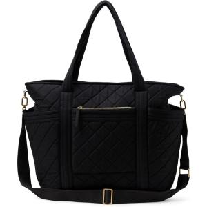 image:imageAmazon Essentials Womens Quilted Cotton Travel Tote Bag Black One SizeBlack