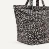 image:imageAmazon Essentials Womens Extra Large Overnight Travel Tote Bag Navy Geo One SizeTan Leopard