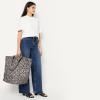 image:imageAmazon Essentials Womens Extra Large Overnight Travel Tote Bag Navy Geo One SizeTan Leopard