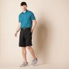 image:imageAmazon Essentials Mens Moisture Wicking Golf Polo Shirt Short Sleeve SlimFit QuickDryBlue White Mini Stripe