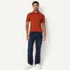 image:imageAmazon Essentials Mens Moisture Wicking Golf Polo Shirt Short Sleeve SlimFit QuickDryBrick Red