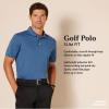 image:imageAmazon Essentials Mens Moisture Wicking Golf Polo Shirt Short Sleeve SlimFit QuickDryLight Blue