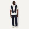 image:imageAmazon Essentials Mens Regular Fit French Terry Open Bottom SweatpantNavy
