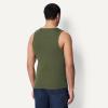 image:imageAmazon Essentials Mens SlimFit Ribbed TankDark OliveDeep Brown
