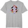 image:imageAmazon Essentials Mickey and Minnie Smiling in Love Valentines Day Short Sleeve TShirtHeather Grey