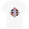 image:imageAmazon Essentials Mickey and Minnie Smiling in Love Valentines Day Short Sleeve TShirtWhite