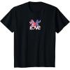 image:imageAmazon Essentials Stitch and Angel Love Valentines Day TShirtBlack