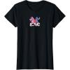 image:imageAmazon Essentials Stitch and Angel Love Valentines Day TShirtBlack