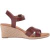 image:imageAmazon Essentials Womens Ankle Strap Espadrille Wedge SandalBrown