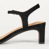 image:imageAmazon Essentials Womens Ankle Strap Low Heel SandalsBlack Faux Suede