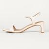 image:imageAmazon Essentials Womens Ankle Strap Low Heel SandalsEcru Faux Leather
