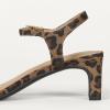 image:imageAmazon Essentials Womens Ankle Strap Low Heel SandalsLeopard Faux Suede