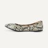 image:imageAmazon Essentials Womens Belice Comfortable SlipOn Ballet Flats ShoesBlack White Faux Snake Skin