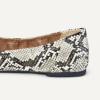 image:imageAmazon Essentials Womens Belice Comfortable SlipOn Ballet Flats ShoesBlack White Faux Snake Skin