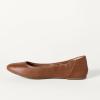 image:imageAmazon Essentials Womens Belice Comfortable SlipOn Ballet Flats ShoesChestnut Brown Faux Leather