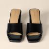 image:imageAmazon Essentials Womens Platform Block Heel Mule SandalsBlack Faux Leather