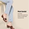 image:imageAmazon Essentials Womens Platform Block Heel Mule SandalsTan Faux Leather