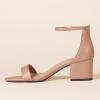 image:imageAmazon Essentials Womens Two Strap Ankle Strap Block Heel SandalBeige