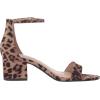 image:imageAmazon Essentials Womens Two Strap Ankle Strap Block Heel SandalRose Leopard