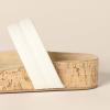 image:imageAmazon Essentials Womens Two Strap Slide Cork SandalsWhite