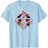 image:imageAmazon Essentials Mickey and Minnie Smiling in Love Valentines Day Short Sleeve TShirtBaby Blue