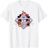 image:imageAmazon Essentials Mickey and Minnie Smiling in Love Valentines Day Short Sleeve TShirtWhite