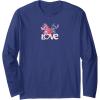 image:imageAmazon Essentials Stitch and Angel Love Valentines Day Long Sleeve TShirtNavy Blue