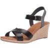 image:imageAmazon Essentials Womens Ankle Strap Espadrille Wedge SandalBlack