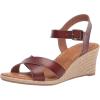 image:imageAmazon Essentials Womens Ankle Strap Espadrille Wedge SandalBrown